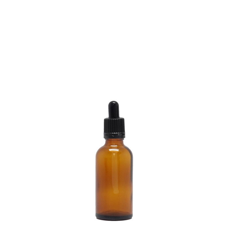 Dropper Bottle 50ml with Pipette Amber