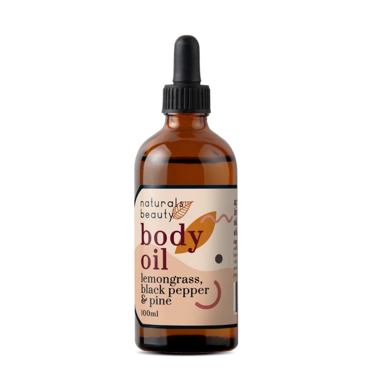 Natural Beauty Lemongrass Black Pepper Body Oil