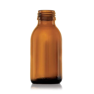 Generic Bottle Amber 50ml with black lid Cover